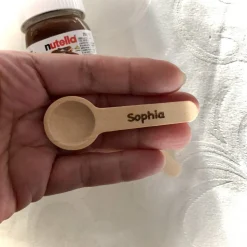 Glückspäckchen, Glücksbox, Freundschaftsgeschenk, Schokolade zum Löffeln, Holzlöffel mit Gravur,Mininutella mit Spruch