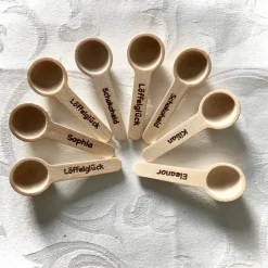 Glückspäckchen, Glücksbox, Freundschaftsgeschenk, Schokolade zum Löffeln, Holzlöffel mit Gravur,Mininutella mit Spruch