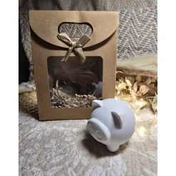 Glücksschwein aus Raysin – Handgegossen, Unikat & Geschenkverpackung