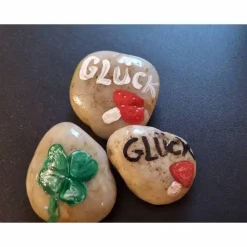 Glücksteine | Dekosteine Personalisierbar, zum Valentinstag oder Muttertag