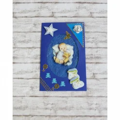 Glückwünschkarte, Babykarte zur Geburt eines Jungen, Taufe