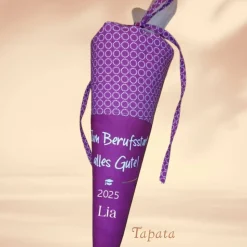 Glückwunsch zum Berufsstart - Rot kleine Kreise personalisierbar mit Namen