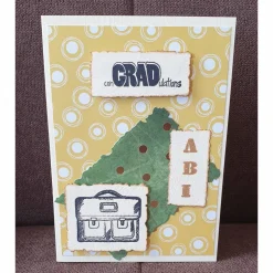 Glückwunschkarte , Abitur , Ranzen