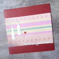 Glückwunschkarte - "Herzlichen Glückwunsch"