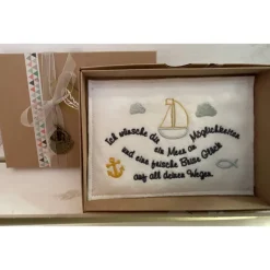 Glückwunschkarte aus Filz, Geldgeschenk, Geschenkbox, .., zur Geburt, Taufe, Kommunion,Schulanfang...