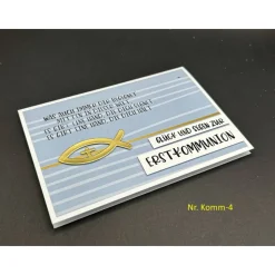 Glückwunschkarte für Kommunion Konfirmation versch. Motive