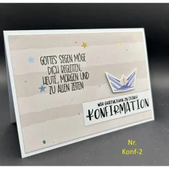 Glückwunschkarte für Kommunion Konfirmation versch. Motive