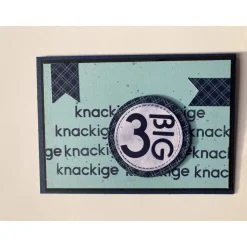 Glückwunschkarte für Männer zum 30. oder 40. Geburtststag Handarbeit Stampin’Up Unikat