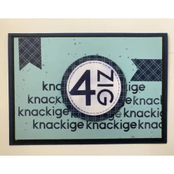 Glückwunschkarte für Männer zum 30. oder 40. Geburtststag Handarbeit Stampin’Up Unikat