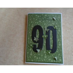 Glückwunschkarte Geburtstagskarte 40 50 60 70 80 90 Geburtstag nach Wahl  Handgemacht