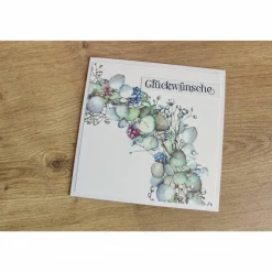 Glückwunschkarte, Geburtstagskarte "Hortensienkranz" aus der Manufaktur Karla