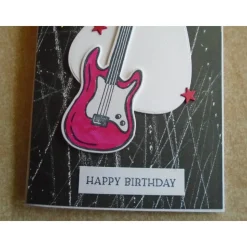 Glückwunschkarte Geburtstagskarte Grußkarte  Kindergeburtstag Musiker Musik Gitarre