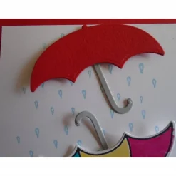 Glückwunschkarte Geburtstagskarte  Regenschirm Regen Geburtstag  Grußkarte Frau Mann