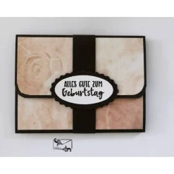 Glückwunschkarte Geldkarte Gutscheinkarte Geburtstagskarte Handarbeit