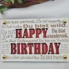 Glückwunschkarte Happy Birthday Geldkarte Geschenk Holz Glückwunsch Geburtstag