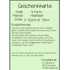 Glückwunschkarte Happy Birthday Geldkarte Geschenk Holz Glückwunsch Geburtstag