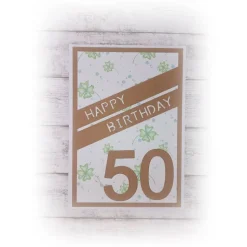 Glückwunschkarte "Happy Birthday" mit Wunschzahl   |   Handmade