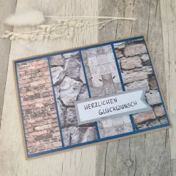Glückwunschkarte Herzlichen Glückwunsch