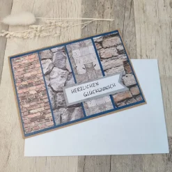 Glückwunschkarte Herzlichen Glückwunsch