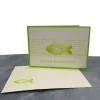 Glückwunschkarte Kommunion, Konfirmation & Firmung – Fisch Maigrün, handgemacht, mit Umschlag & Einlegeblatt