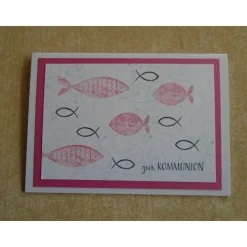 Glückwunschkarte Kommunion Junge  Mädchen Grusskarte Karte Farbe nach Wahl