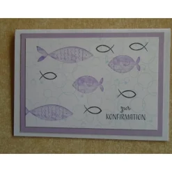 Glückwunschkarte Konfirmation Junge  Mädchen Grusskarte Karte Farbe nach Wahl