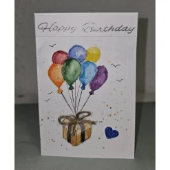 Glückwunschkarte Luftballons