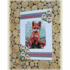 Glückwunschkarte mit  kleinem Fuchs, Geburtstagskarte