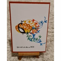 Glückwunschkarte Pfau , Heute dreht sich alles um Dich