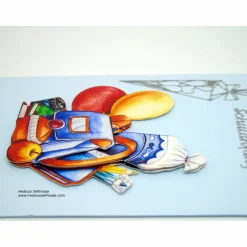 Glückwunschkarte #Schuleinführung  #3-D