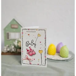 Glückwunschkarte Willkommen Baby