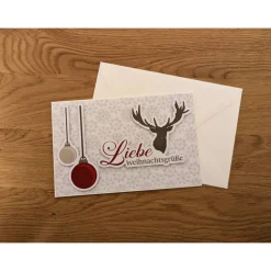 Glückwunschkarte zu Weihnachten - Liebe Weihnachtsgrüße