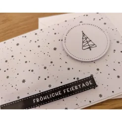 Glückwunschkarte zu Weihnachten - Fröhliche Feiertage