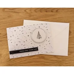 Glückwunschkarte zu Weihnachten - Fröhliche Feiertage