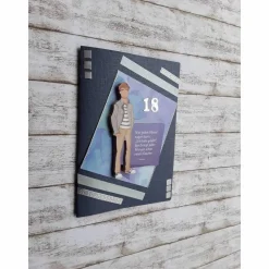 Glückwunschkarte zum 18. Geburtstag,  Volljährigkeit