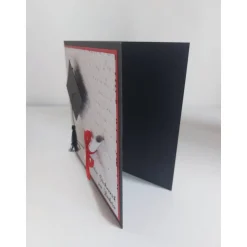 Glückwunschkarte zum Bachelor, mit Schriftrolle und Doktorhut