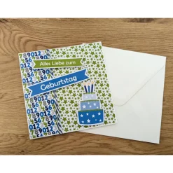 Glückwunschkarte zum Geburtstag