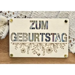 Glückwunschkarte zum Geburtstag Geld Gutschein Frau