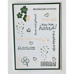 Glückwunschkarte zum Geburtstag Unikat Handarbeit Stampin'up