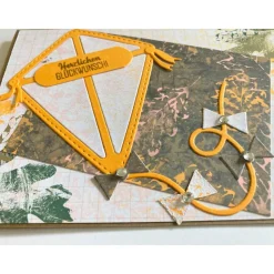 Glückwunschkarte zum Geburtstag Handarbeit Stampin’Up! Drachen Herbst Karte Unikat