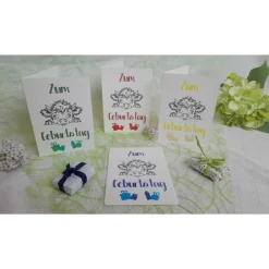 Glückwunschkarte zum Geburtstag - die kleine Kuh gratuliert