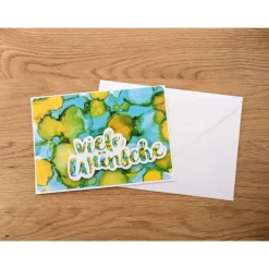 Glückwunschkarte zum Geburtstag - viele Wünsche