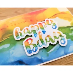 Glückwunschkarte zum Geburtstag - Happy Bday