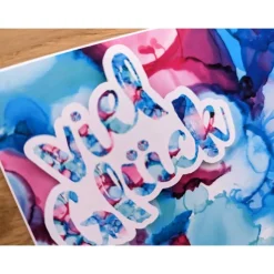 Glückwunschkarte zum Geburtstag - viel Glück