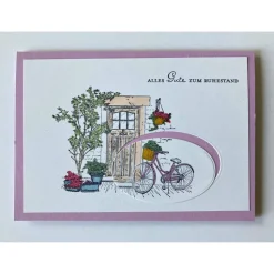 Glückwunschkarte zum Ruhestand Rente Stampin up! Handarbeit Unikat