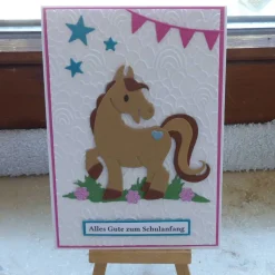 Glückwunschkarte zum Schulanfang,