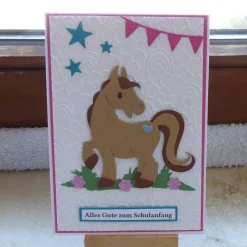 Glückwunschkarte zum Schulanfang,