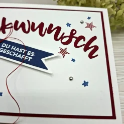 Glückwunschkarte zum Schulabschluss – Karte für Abitur, Realschule oder Abschlussfeier