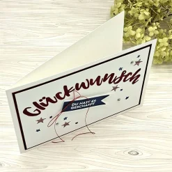 Glückwunschkarte zum Schulabschluss – Karte für Abitur, Realschule oder Abschlussfeier