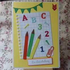 Glückwunschkarte zur Einschulung